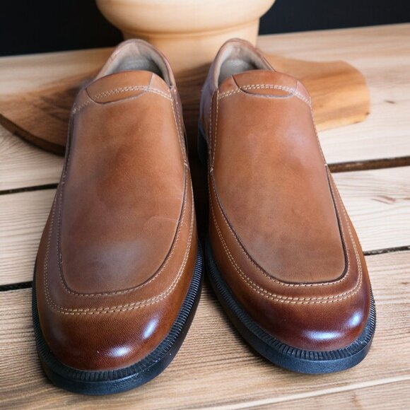 NWOT NUNN BUSH (11) Dylan Brown/Cognac Dress Loafers for Men